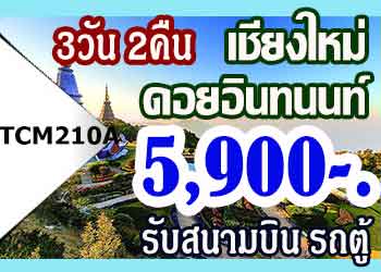ทัวร์เชียงใหม่ ดอยอินทนนท์ 5,900 บาท รับสนามบิน รถตู้